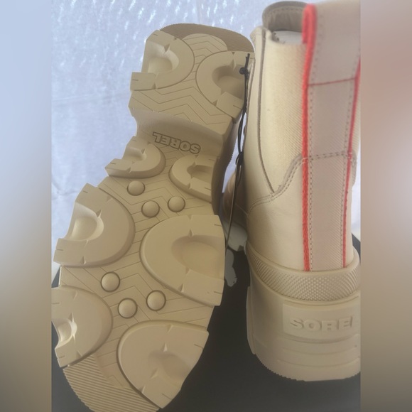 BRAND NEW SOREL BREX BOOT LACE WP Bleached (Ceramic/Optimized Orange) W 8.5 US - Picture 11 of 14